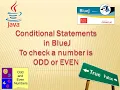 Program to Check a number is Odd or Even in BlueJ
