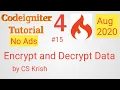 How to Encrypt and Decrypt in Codeigniter 4 Tutorial in Hindi