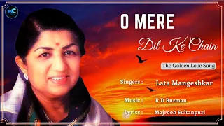 Download O Mere Dil Ke Chayan (Lyrics) - Lata Mangeshkar #RIP | Rajesh Khanna | 90's Hits Love Romantic Songs MP3