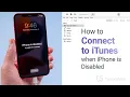 How to Connect to iTunes when iPhone is Disabled
