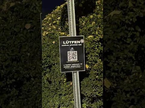 TÜM ŞEHİRE QR KOD ASTIM!