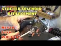 Ford Truck Starter Solenoid Replacement - Won t Crank no start