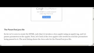 Applets in Java Lecture 4 b Parameter Passing