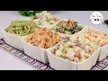 Salad Bar Restaurant Style 6 Different Salads by YES I CAN COOK
