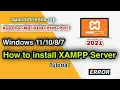How to Install XAMPP Server on Windows PC Sinhala Without Error XAMPP - PHP with MySQL Tutorial