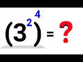 How to simplify exponential 3 2 4