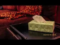 How To Cross Stitch A Plastic Canvas Tissue Box Cover With Yarn watching createwithjenn