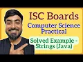 ISC Class 12 Computer Science Practical Java Program - Vowels Consonants in Strings