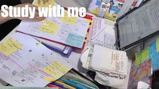 STUDY WITH ME 2hrs Background Noise No Music No Break ASMR Real Time Motivation 