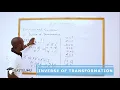 Matrices and Transformations - Form 4 Mathematics EasyElimu