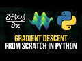 Gradient Descent From Scratch in Python - Visual Explanation