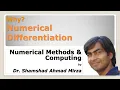 Numerical Differentiation Forward Backward and Central difference formulations