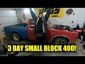 V8 swapping an S10 in 3 Days 400ci SBC install