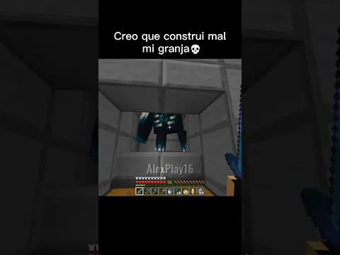 Creo que Construi mal mi Granja💀 #minecraft #minecraftmemes