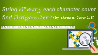 Java program to get each character count from a String using streams