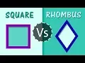What is the Difference Between Square Rhombus Quadrilateral Polygons Geometry