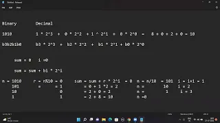 Converting Binary to Decimal by Recursion
