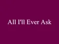 All I'll Ever Ask Najee featuring Freddie Jackson