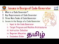 CS3501 Issues in Design of Code Generator