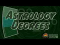 Degrees in Astrology