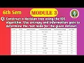 VTU ML BCS602 ID3 Algorithm Using Entropy Information Gain Decision Tree Problem Module 4