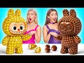 Download Lagu Tantangan Makanan Asli vs Makanan Cokelat | Dapur Lezat Hacks Choco DO