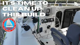 AFTER YEARS OF BUILDING THIS CATAMARAN – THE CLEAN UP BEGINS  Ep410