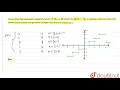 Prove that the Greatest Integer Function f R-R given by f x x is neither one-one nor