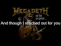 Megadeth - In My Darkest Hour (Lyrics)