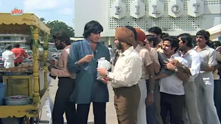 Amitabh Ne Diya Bhel Puri Food Challenge Khao Aur Picture Ki Ticket Le Jao Inquilaab Scene 