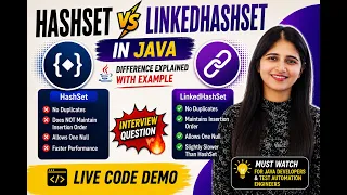HashSet vs LinkedHashSet in Java Most Asked Interview Question 2026