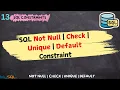 SQL Database Constraints Explained Not Null Check Default Unique Composite - A Full Guide
