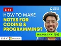 How To Make Notes For CODING PROGRAMMING Coding Programming Notes Coding Ninjas