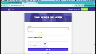ProjectStem Login Tutorial