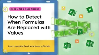 How to Detect When Formulas Are Replaced with Values in Excel