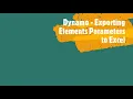 Revit Dynamo - Exporting the Elements Parameter to Excel