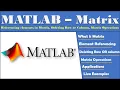 MATLAB Matrix MATLAB Matrix Operations Referencing Elements Deleting Rows OR Columns in Matrix