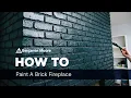 How to Paint a Brick Fireplace Benjamin Moore
