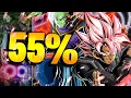 HOW GOOD IS LR ROSE GOKU BLACK + ZAMASU WITHOUT DUPES? 55%! (DBZ: Dokkan Battle)