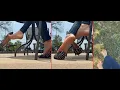 Cameraman MIA Public Shoeplay Dangling Heel Pop Shoe Drop Flats Bare Feet