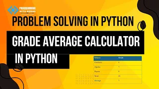 How to calculate student grade average - Python Beginner Tutorial