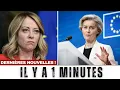 Meloni en a ASSEZ ! Un message choc à Von der Leyen qui secoue l’UE !