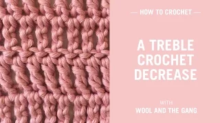 How to crochet a treble crochet decrease