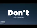 Ed Sheeran - Don'ts Mp3 Song Download