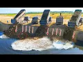 Download Lagu WOW! Incredible Skills Dozer to push the soil into the lake with trucks worked together to dump soil