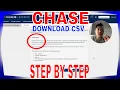How To Download Chase Transaction History Excel Spreadsheet