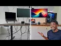 Cable Managing my Standing Desk On a Budget