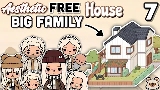 FREE Family House Aesthetic Full Design ~ Toca Boca House Ideas🧺House Design TocaLifeWorld Makeover