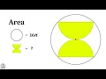 Area of Shaded Region Semicircles inside Circle problem Advanced math problems Mathematics