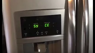 Frigidaire Refrigerator not working Beeping Error code SY EF 5Y EF SY CE